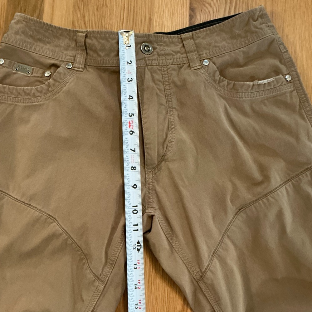 KUHL Revolvr‎ Pants W32 Light Brown Khaki Cotton Nylon Vented Men's - Picture 8 of 11